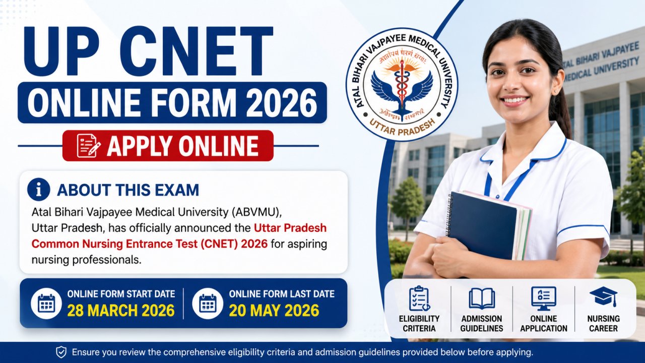 UP CNET Online Form 2026 | Apply Online
